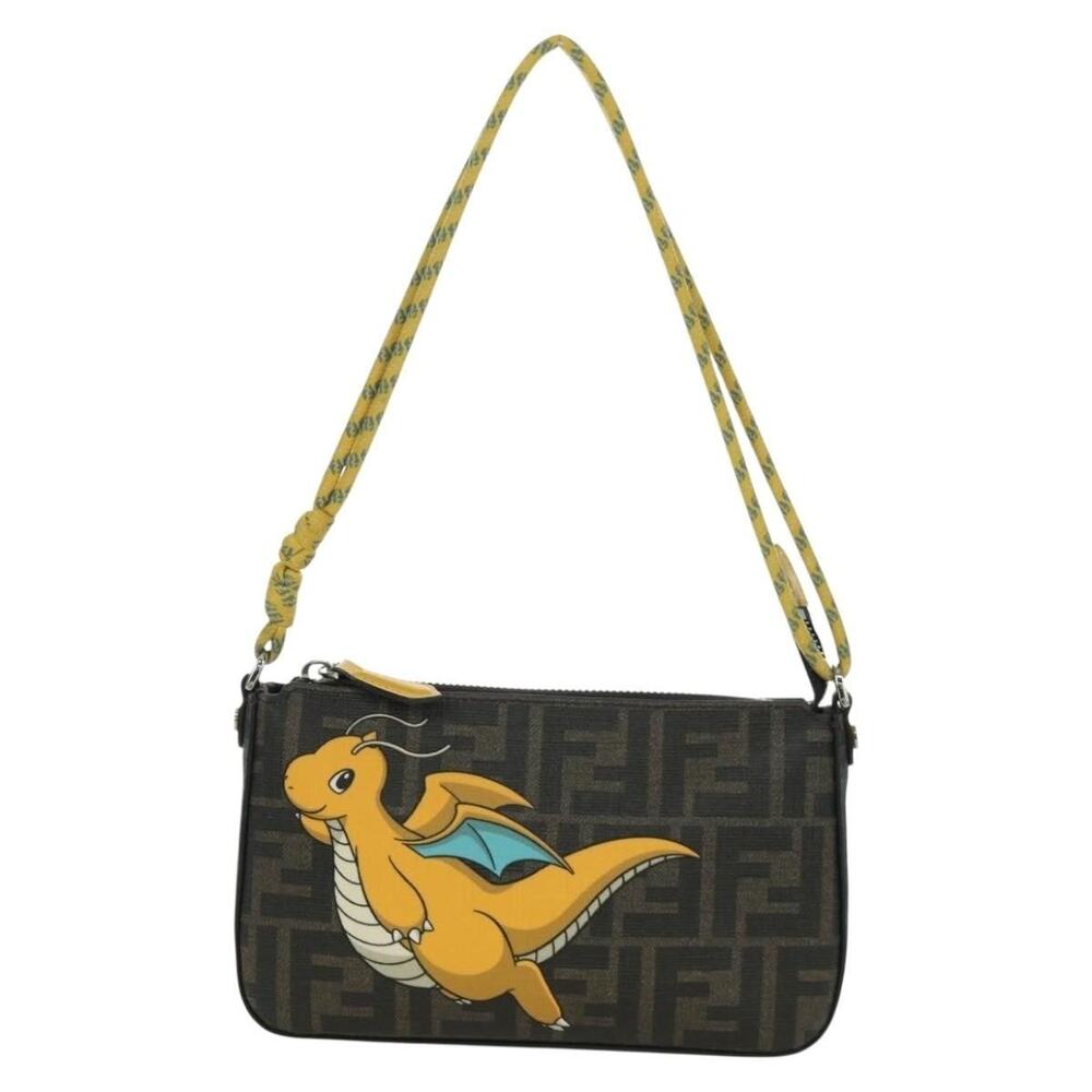 Fendi Zucca Dragonfly x Frgmt x Pokemon Shoulder Bag Black